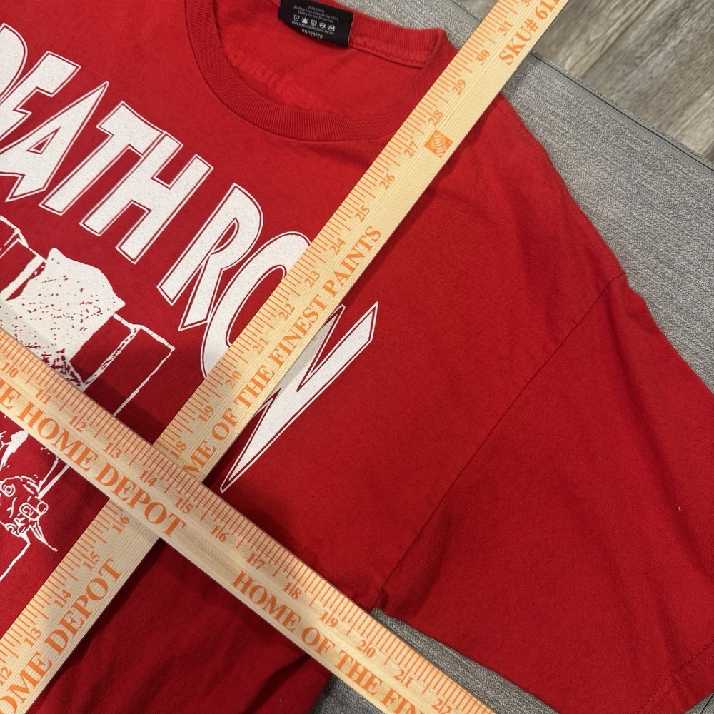 Death Row The Hundreds Graphic Rap Tee Shirt Mens Red Large - Picture 7 of 7